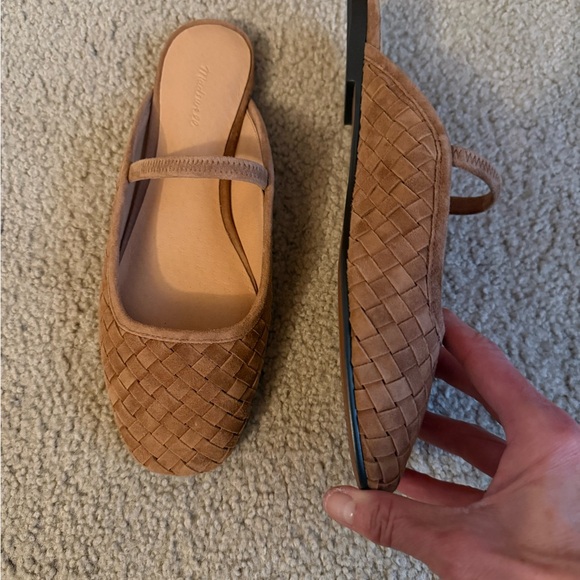 Woven Tan Flats - Picture 2 of 3